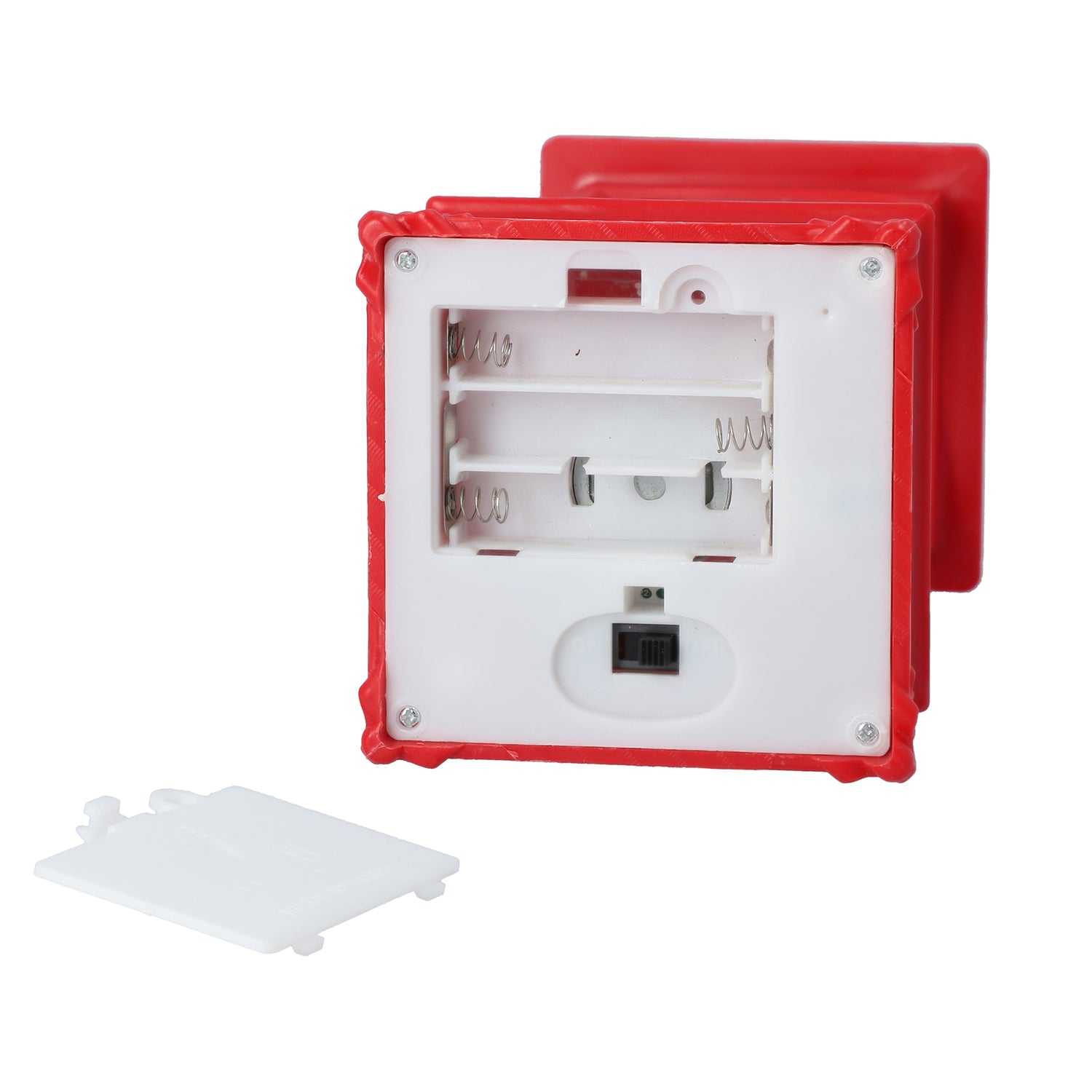 Weihnachts-Laterne mit warmer Beleuchtung und Musik Rot