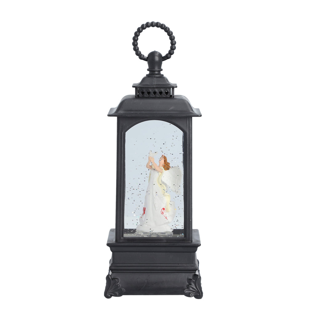 Weihnachts-Laterne mit warmer Beleuchtung und Musik