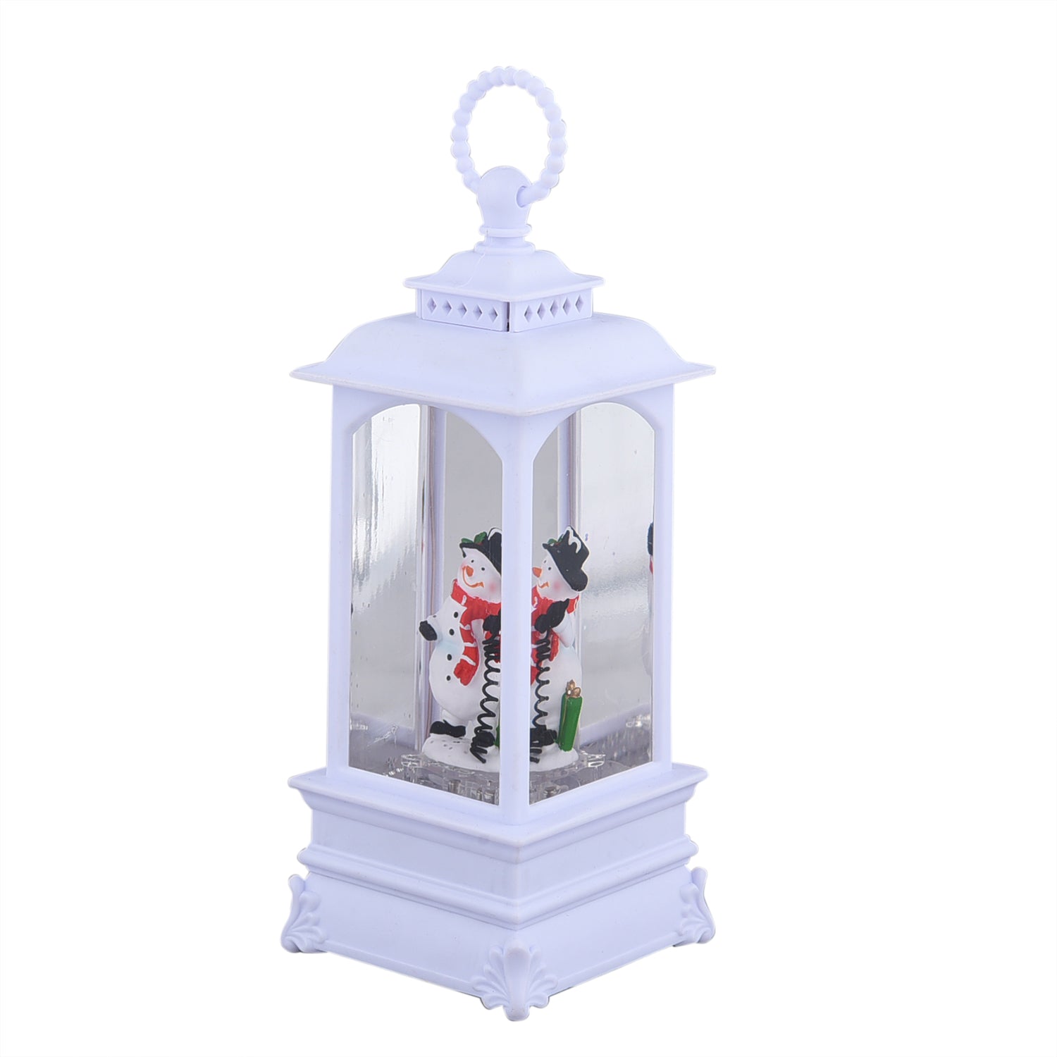 Weihnachts-Laterne mit warmer Beleuchtung und Musik